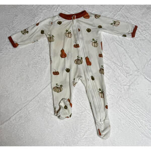Kyte Baby Pumpkin Gourd Thanksgiving Zippy Pajamas Size 3–6 Months